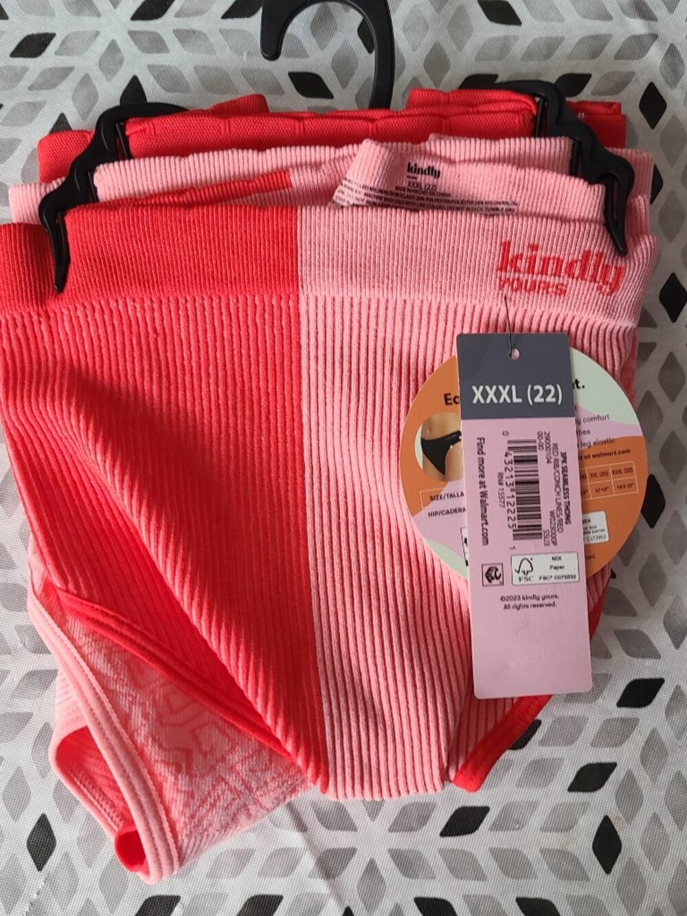 Seamless Thong Panties 3-Pack Women’s Stretch Nylon Spandex Soft Size XXXL (22)